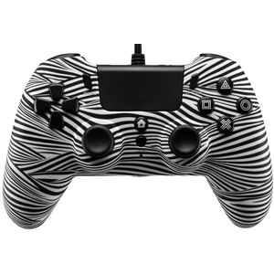 Qubick Wired Controller Nero Bianco (PS4)