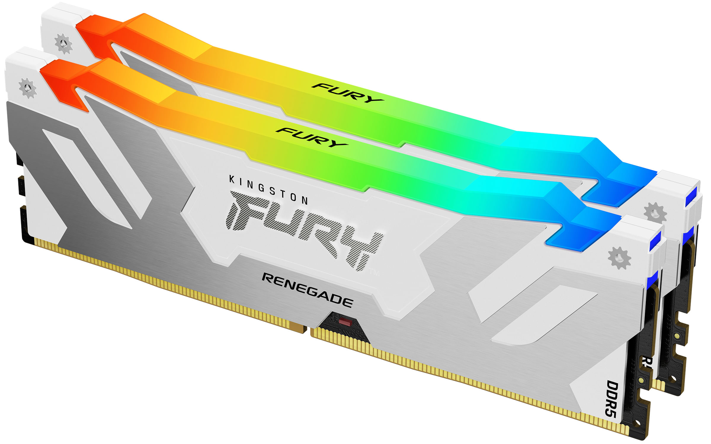 Kingston Technology FURY 32GB 6800MT/s DDR5 CL36 DIMM (Kit da 2) Renegade RGB Bianco XMP