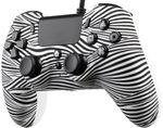 Qubick-Wired-Controller-Nero-Bianco--PS4-