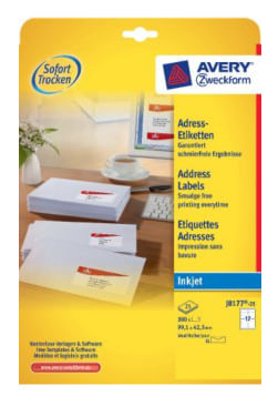 Etichette-per-indirizzi-AVERY-Zweckform-J8177-25-991-x-423-mm-bianco