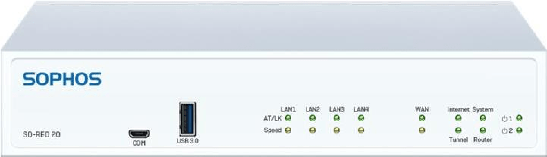 Sophos Art Fernsteuerungsgert  WAN 1x 1000Base-T  LAN 4x 1000Base-T  Wechselstrom 120/230 V (50/60 Hz)  VPN