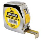 Stanley-Powerlock-rotella-metrica-5-m-Acciaio-al-carbonio-Nero-Acciaio-inossidabile-Giallo