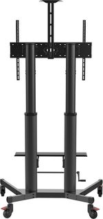 Vision-VFM-F27-Supporto-TV-a-parete-254-m-100-Nero--Vision-X-Series-VFM-F27---Carrello---regolabile-in-altezza---per-dis