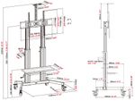 Vision-VFM-F27-Supporto-TV-a-parete-254-m-100-Nero--Vision-X-Series-VFM-F27---Carrello---regolabile-in-altezza---per-dis