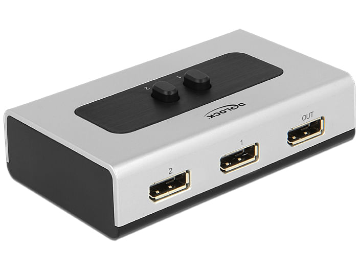 Delock-DisplayPort-1.4-Switch-2-Manuale-di-porta