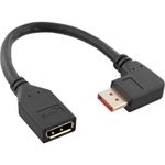 InLine Cavo adattatore DisplayPort 1.4 ST/BU, 8K4K, ad angolo retto