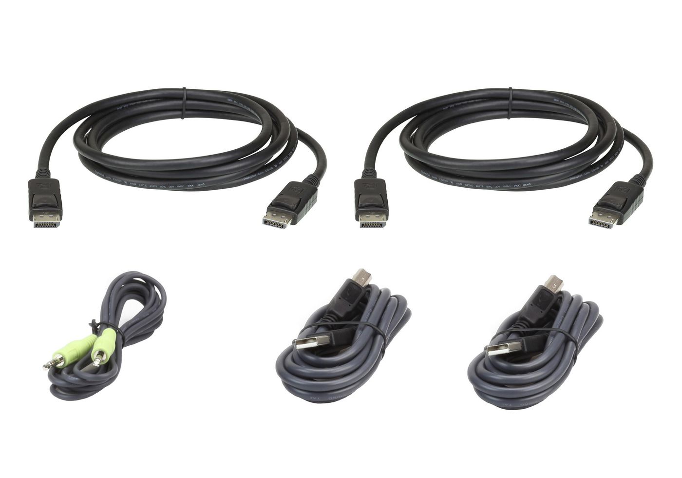 ATEN Kit cavo KVM di sicurezza USB DisplayPort a visualizzazione doppia da 3 M