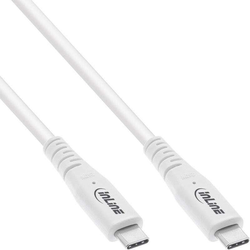 Cavo-USB4---USB-C-maschio-maschio---PD-240W---8K60Hz---TPE---bianco---1m
