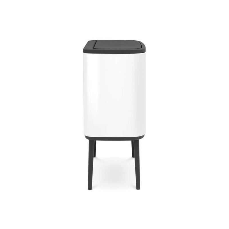 Brabantia-313523-bidone-per-la-spazzatura-33-L-Rettangolare-Acciaio-inossidabile-Nero-Bianco