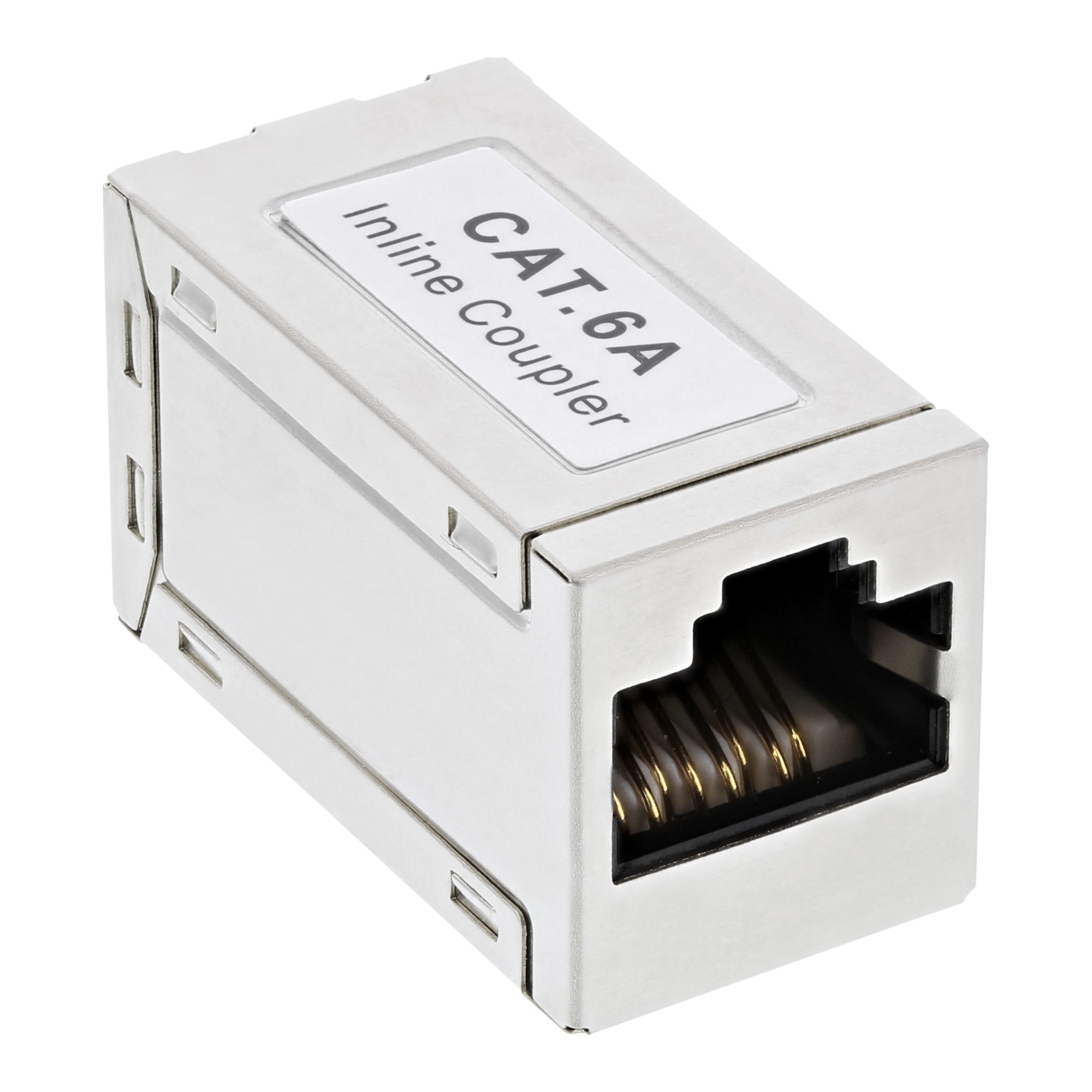 InLine Accoppiatore cavo patch in metallo Cat.6A - 2x prese RJ45 - schermato