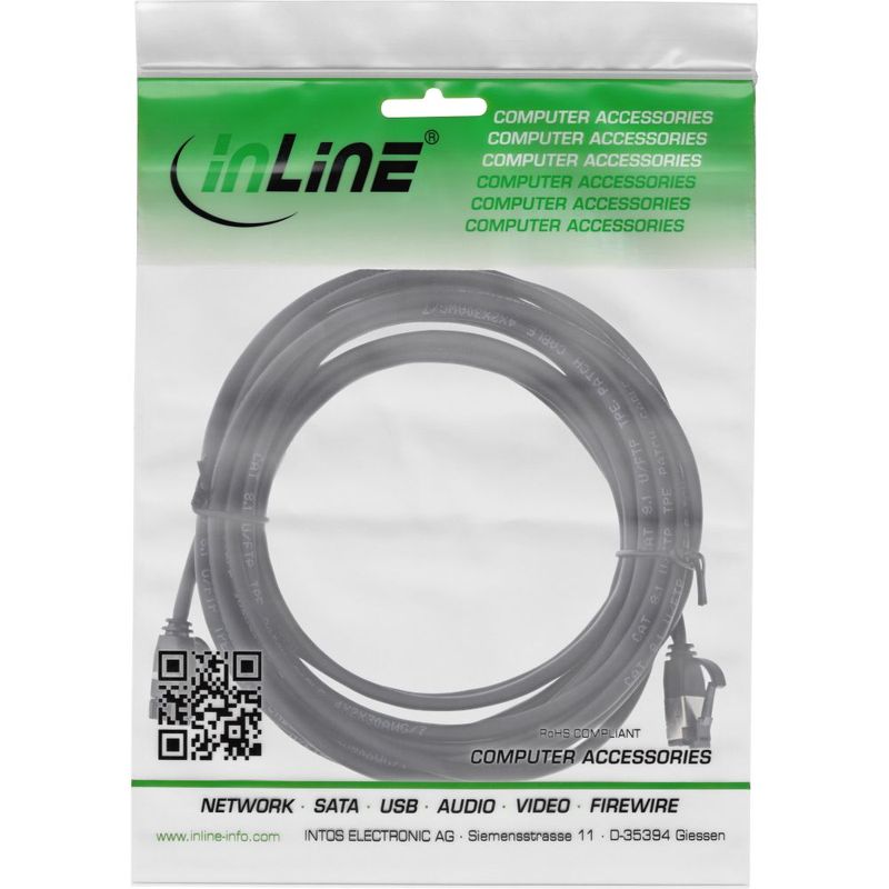 Cavo-patch-slim---U-FTP---Cat.8.1---TPE-senza-alogeni---nero---5-m