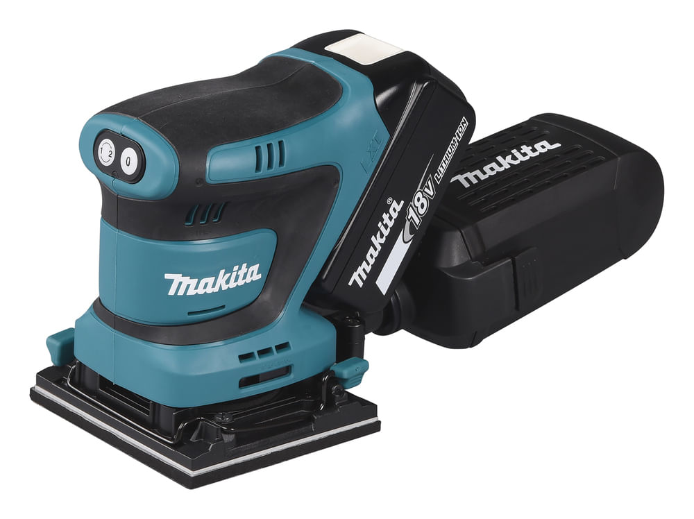 Makita DBO480Z levigatrice portatile Levigatrice orbitale casuale 14000 OPM Nero, Blu 210 W