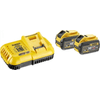 Kit-batteria-Starter-Set-DCB118X2-54Volt-18Volt-giallo-nero-2x-batteria-agli-ioni-di-litio-9.0Ah