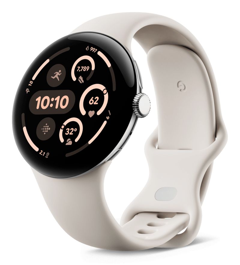 Google-Pixel-Watch-3-LTE-Sport-Wristband-45mm-Silver-Porcelain