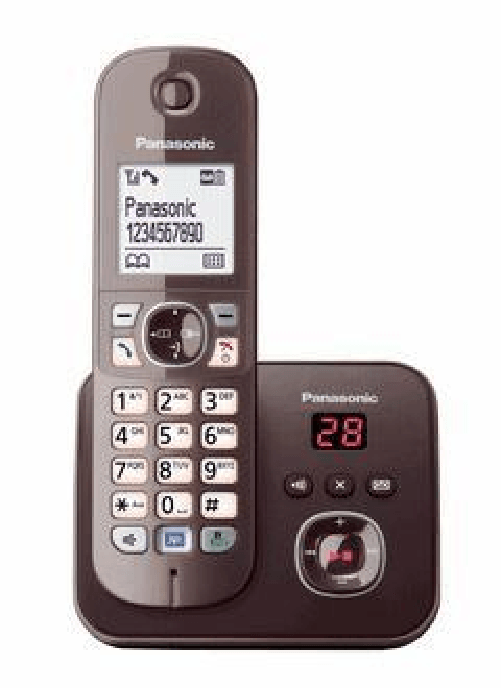 Panasonic KX-TG6821GA telefono Telefono DECT Identificatore di chiamata Marrone