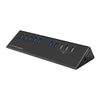 Hub-LC-POWER-USB-3.0-73-porte-alluminio-nero-nero-con-adattatore-di-rete