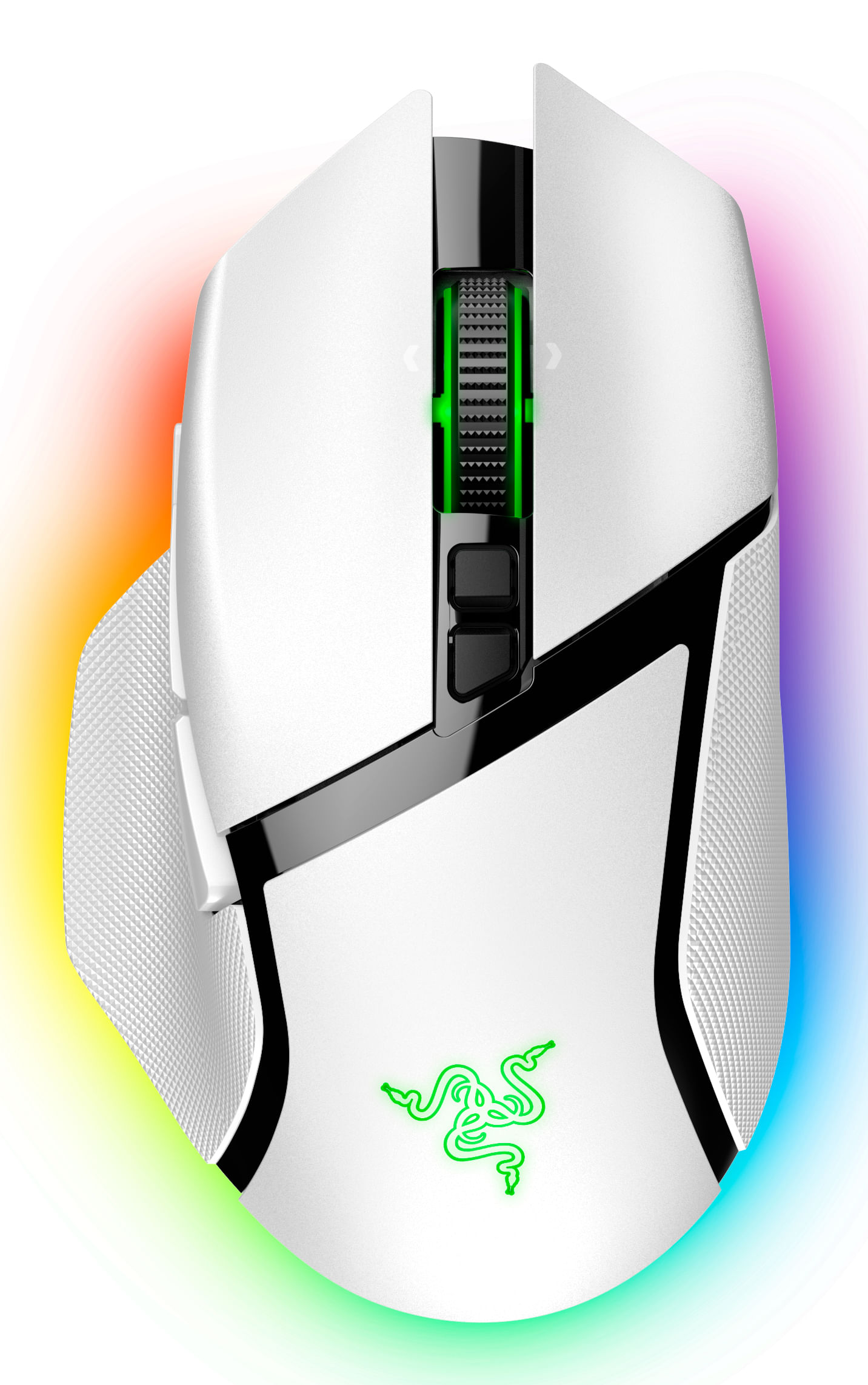Razer Basilisk V3 Pro mouse Mano destra RF Wireless  Bluetooth  USB Type-C Ottico 30000 DPI (Basilisk V3 Pro - White)