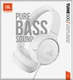 JBL-Tune-500-Cuffie-Cablato-A-Padiglione-MUSICA-Bianco