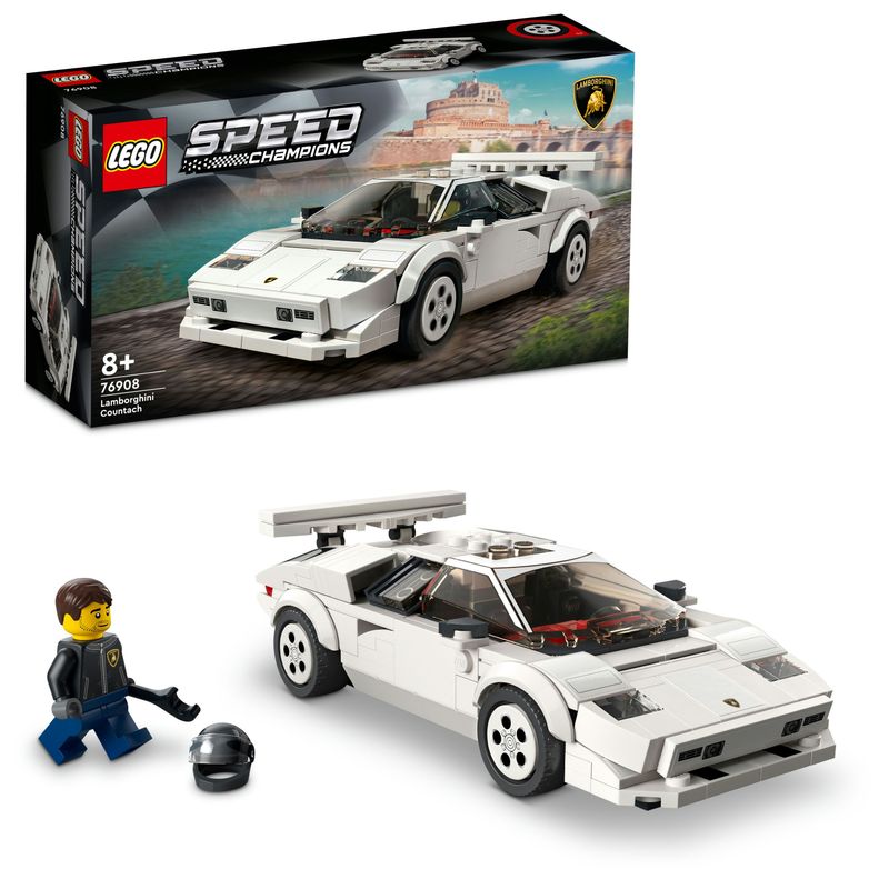 LEGO-Speed-Champions-76908-Lamborghini-Countach-Giochi-per-Bambini-di-8--Anni-Auto-Sportiva-Giocattolo-Replica-Supercar