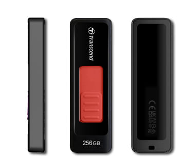 Chiavetta-USB-256GB-TRANSCEND-JetFlash-USB3.1-Pen-Drive-senza-cappuccio-nera
