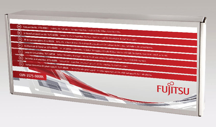 Fujitsu Set consumabili contenente x10 Rullo di Pescaggio x10 Rullo di Separazione x10 Rullo Sfogliatore