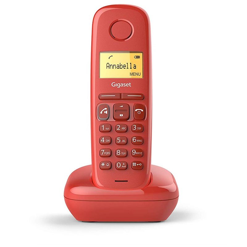 Gigaset-A270-Telefono-DECT-Identificatore-di-chiamata-Rosso