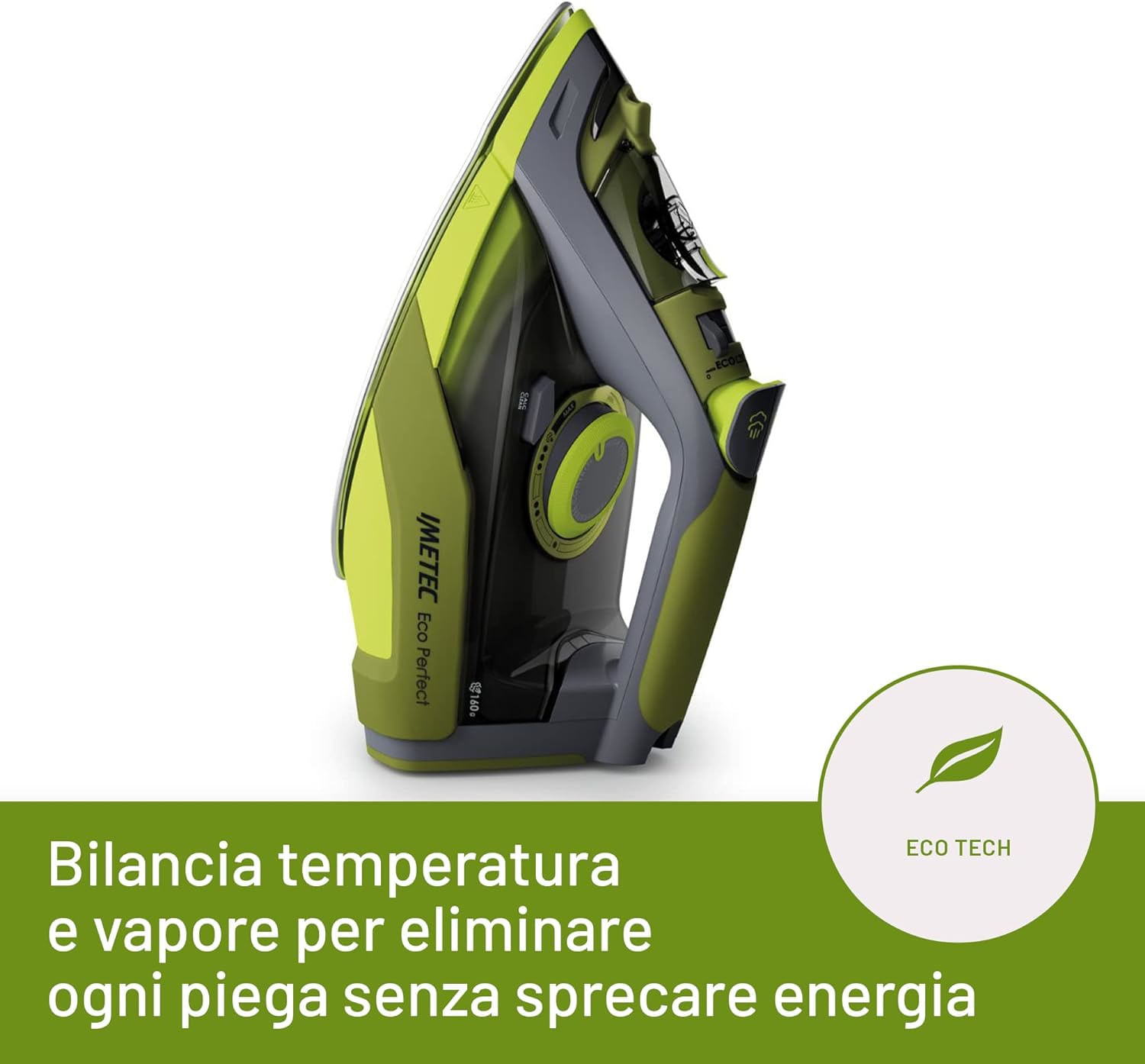 Ferro Da Stiro Imetec EcoSmart 2200 W - Risparmio Energetico, Piastra Ceramic, Colpo Vapore 180 G, Anticalcare - Foto 14