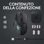 Logitech-G502-Mouse-Gaming-Wireless-LIGHTSPEED-Sensore-HERO-16K-16000-DPI-RGB-Design-Leggero-11-Pulsanti-Programmabili-Memoria-Integrata-Compatibile-PC-Mac-Laptop-Nero