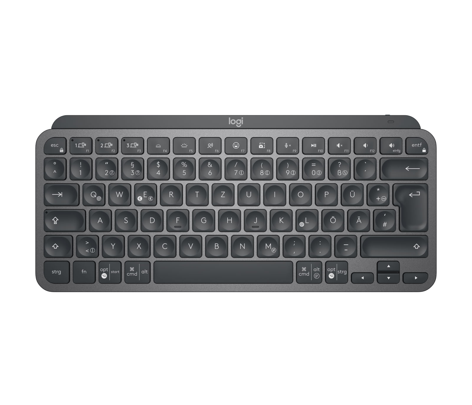 Logitech Mx Keys Mini For Business tastiera Ufficio RF senza fili + Bluetooth QWERTZ Tedesco Grafite