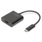 Digitus DA-70852 Hub di Interfaccia Usb 3.0 Type-C Nero