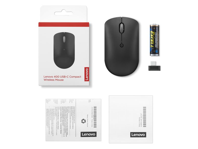 Lenovo-400-mouse-Ambidestro-RF-Wireless-Ottico-2400-DPI