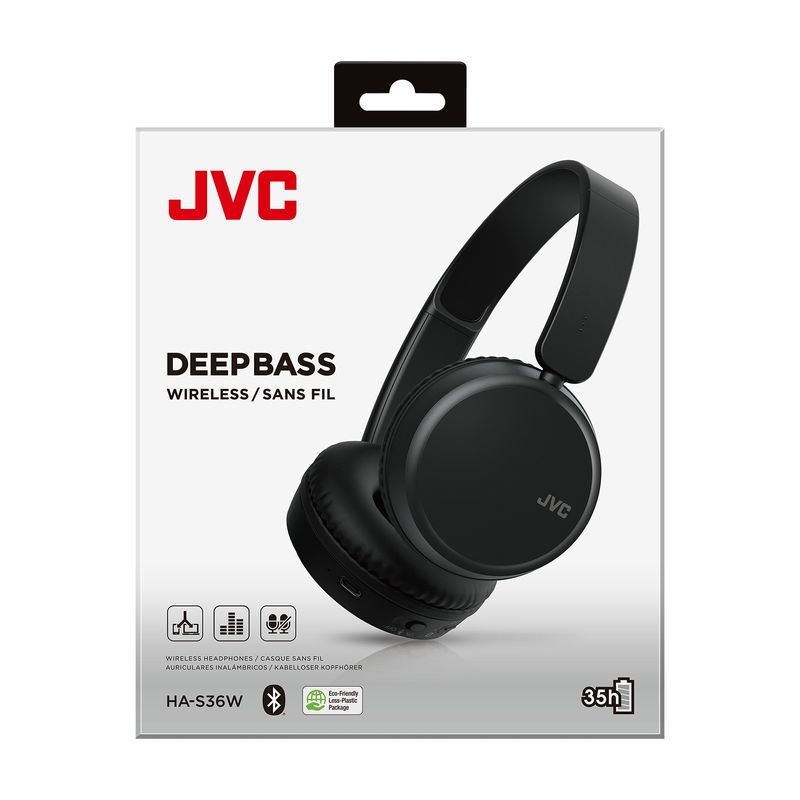 JVC-HA-S36W-Cuffie-Wireless-A-Padiglione-Musica-e-Chiamate-Bluetooth-Nero
