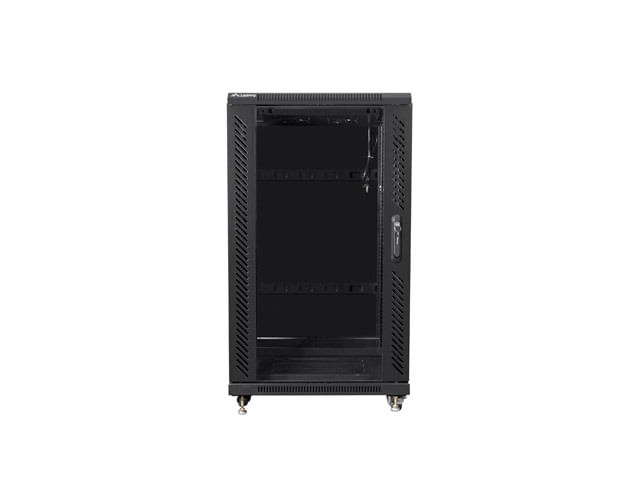 LC Spa rack FF01-6622-12B 22U 19 pollici 1160 mm 600 mm 600 mm rack vetro 800 kg nero