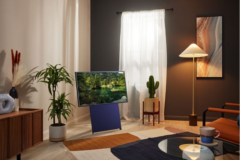 Samsung-Tv-The-Sero-4K-43--43LS05B-Smart-Tv-Wi-Fi-Navy-Blue-2022-Schermo-Rotante-Processore-Quantum-4k-Display-Anti-Riflesso