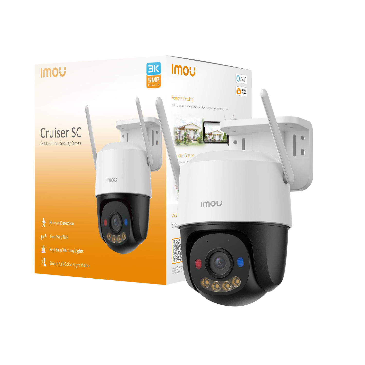 Mediamondo Imou Cruiser SC 3K Torretta Telecamera di sicurezza IP Interno e esterno 2880 x 1620 Pixel Soffitto/muro