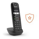 Gigaset-AS690-DUO-Telefono-analogico-DECT-Identificatore-di-chiamata-Nero