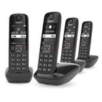 Gigaset-AS690-DUO-Telefono-analogico-DECT-Identificatore-di-chiamata-Nero