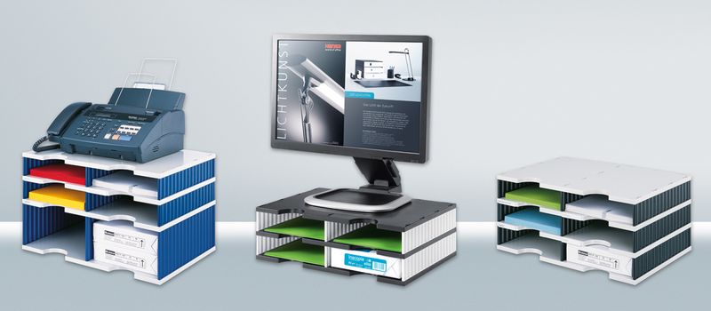 Stazione-di-smistamento-Styro-unita-base-Jumbo-Duo-4f.nero-misura-DIN-C4-4-volte-grigio