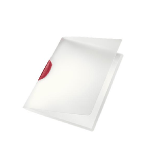 Leitz 41750025 portablocco A4 Policarbonato (PC), Polipropilene (PP) Rosso, Trasparente