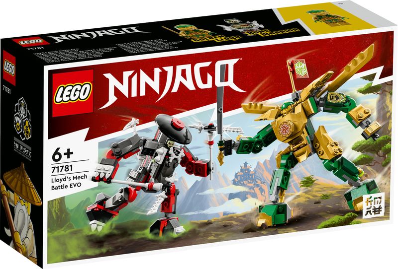 LEGO-71781-Ninjago-Mech-Da-Battaglia-Di-Lloyd-Evolution-Set-Con-2-Action-Figure-E-Potenziamenti-Giochi-Per-Bambini-Dai-6-Anni-In-Su-Con-Minifigure-Multicolore