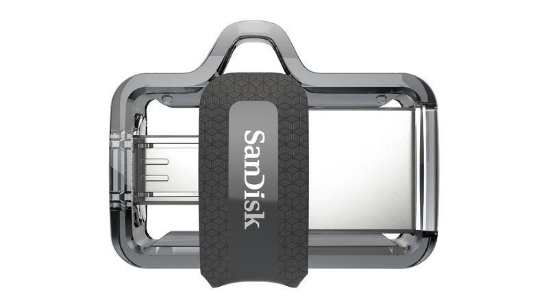 SanDisk-Ultra-Dual-m3.0-unita--flash-USB-64-GB-USB-Type-A---Micro-USB-3.2-Gen-1--3.1-Gen-1--Nero-Argento-Trasparente