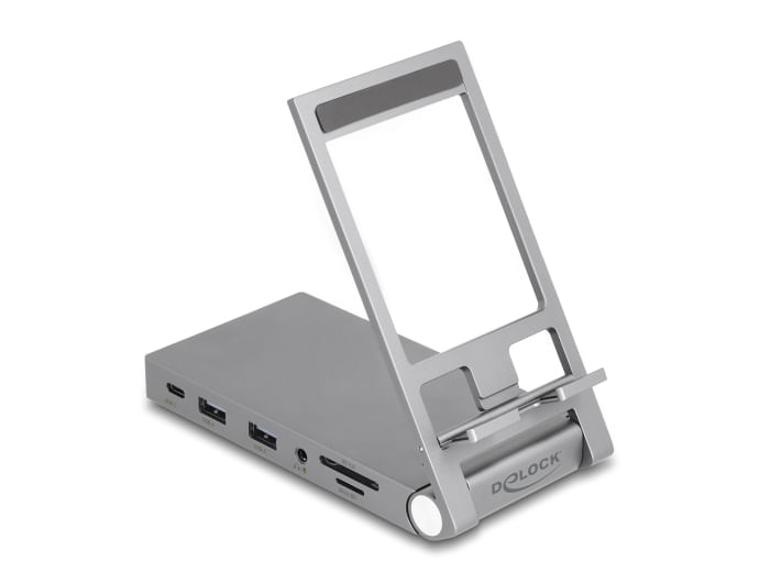 Delock-docking-station-per-tablet-e-notebook-4K-con-supporto-integrato