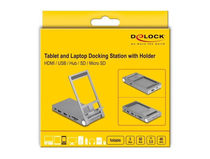 Delock-docking-station-per-tablet-e-notebook-4K-con-supporto-integrato