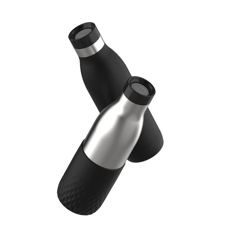 EMSA-Bludrop-Sleeve-N3111100-borraccia-Uso-quotidiano-700-ml-Acciaio-inox-Nero-Acciaio-inox