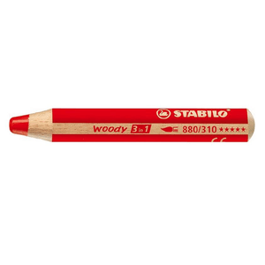 STABILO woody 3 in 1 Rosso 1 pz