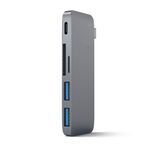 Satechi Hub Dock Type C Multiport Spacegrey 2Usb-Sd-Microsd-Usbc Mb12/13 Satech