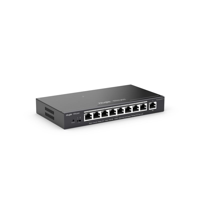 Switch-Ruijie-9xGb-RJ45--8-PoE-POE--120-W-Acciaio