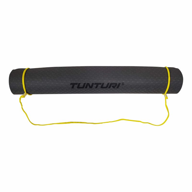 Tunturi-14TUSYO031-tappetino-da-yoga-Elastomero-Termoplastico--TPE--Antracite-Nero