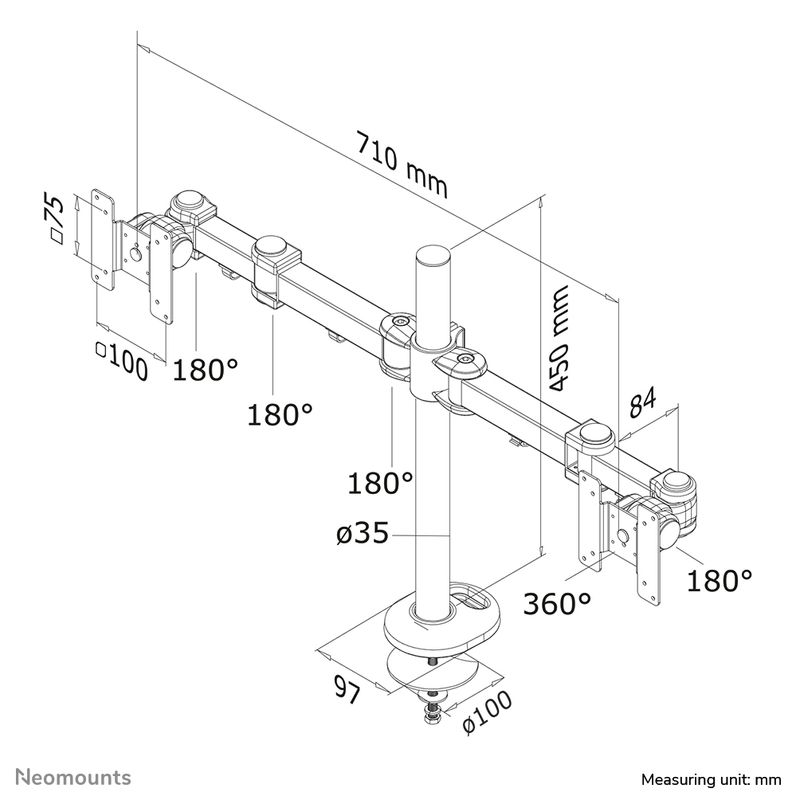 NEOMOUNTS-BY-NEWSTAR-FLATSCREEN-DESK-MOUNT-GROMMET-10-27P-BLACK