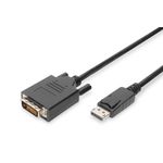 Digitus ASSMANN Electronic AK-340301-020-S cavo e adattatore video 2 m DisplayPort DVI-D Nero